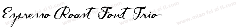 Espresso Roast Font Trio字体转换